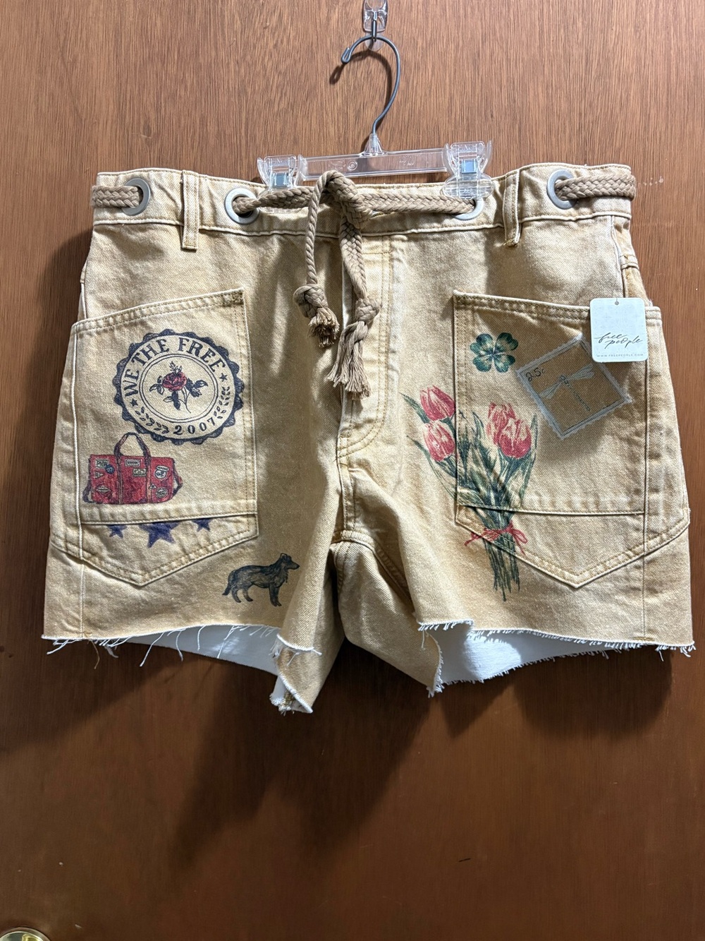 Free People We The Free Moxie Printed Barrel Shorts - Picture 5 of 8
